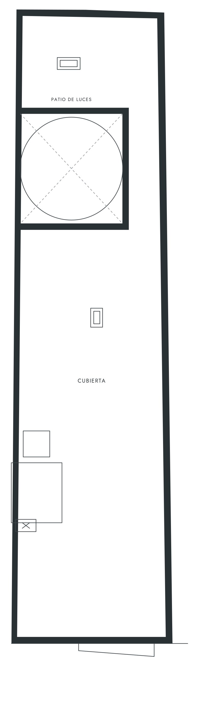 Plano de la planta cubierta